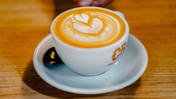 Cartel's latte art.