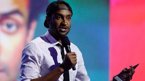 Matt Okine took a more serious note in his acceptance speech. 