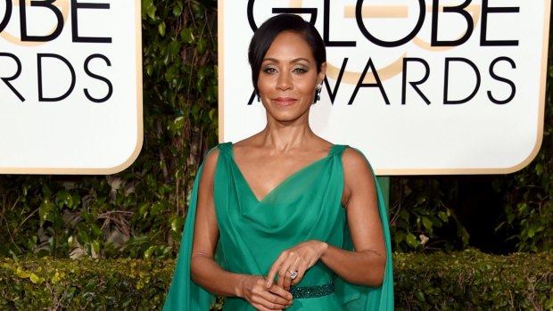 Jada Pinkett Smith, who has questioned whether people of colour should attend the Oscars, attending this year's Golden Globe Awards.