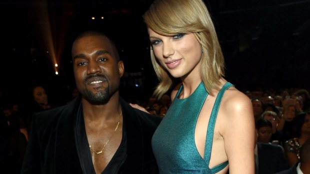 Kanye West and Taylor Swift had patched things up by the 2015 Grammys.