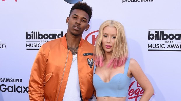 Iggy Azalea and her fiance Nick Young at the 2015 Billboard Music Awards in Las Vegas.