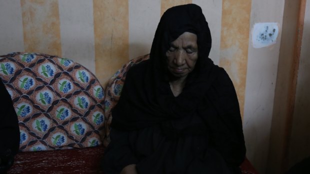 Magdy Makeen's mother at the family home in the Cairo district of al-Zawiya al-Hamra. 