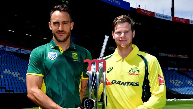 Scarred: South Africa captain Faf du Plessis says the Australians will be reeling after the one day side was whitewashed.