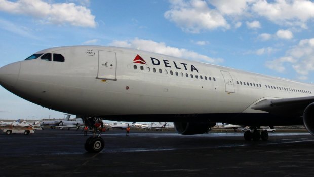 Delta Air Lines Inc said two of its international planes were threatened.