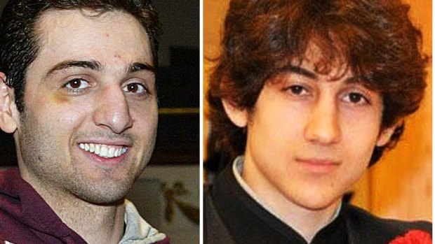 Boston Marathon bombers Tamerlan Tsarnaev, left, and Dzhokhar Tsarnaev.