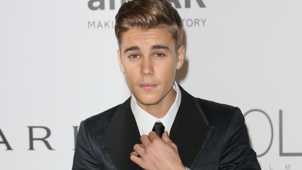 Justin Bieber attends amfAR's 21st Cinema Against AIDS Gala.