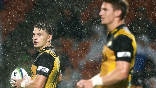 Beauden Barrett and brother Jordie Barrett have been in sizzling form for the Hurricanes this season.