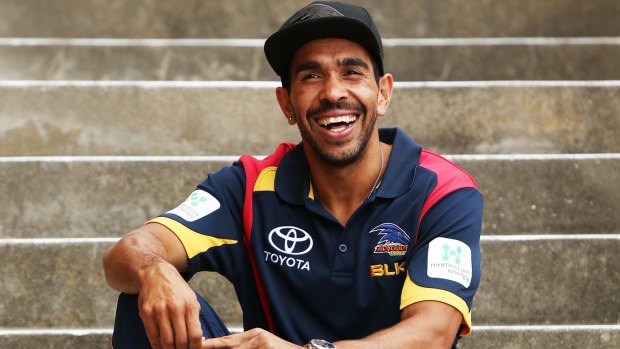 Family man: Eddie Betts says when he goes home he has another life.