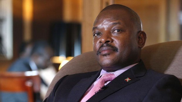 Conflicting stories ... Burundian President Pierre Nkurunziza, pictured, says the coup led by Burundi General Godefroid Niyombare has failed.
