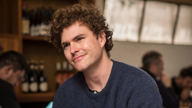James Keogh, otherwise known as singer Vance Joy, chats over lunch at Kaprica Pizza in Carlton.