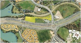 Map of site for public housing on Clive Steele Avenue and Isabella Drive, Tuggeranong.