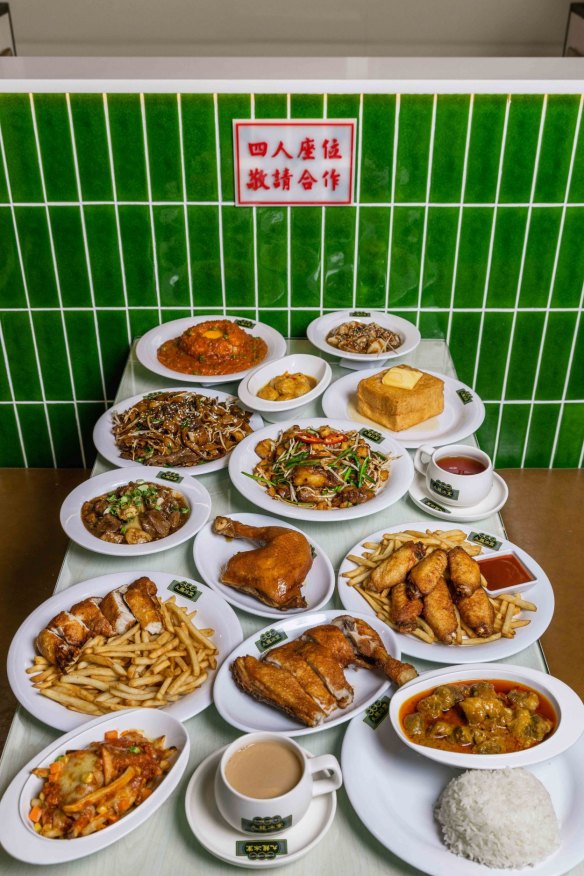 Chips, spaghetti, rice and noodles all share space on the menu of a typical Hong Kong-style cafe, like Kowloon Cafe.