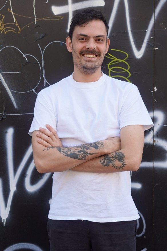 Josh Fry outside Rocco's Bologna Discoteca.