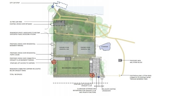 The now defunct plan for CBIC's East Brisbane development.