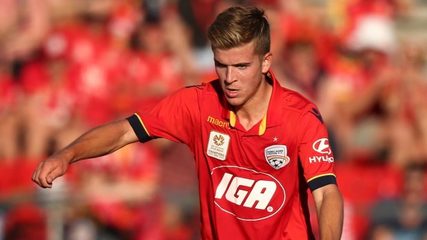 Riley McGree of Adelaide United is one of the players Griffen is threatening to not release. 