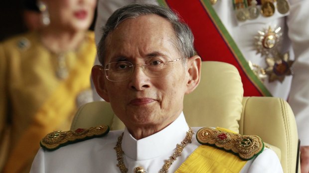 King Bhumibol Adulyadej in 2010.