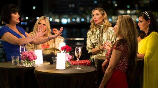 The <i>Real Housewives of Sydney</i> cast, with Nicole O'Neil at far right. 