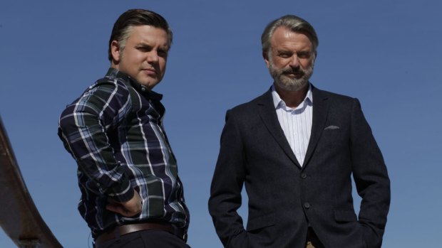 Sam Neill appears as British tycoon Tiny Rowland.