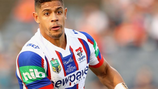 Nothing to tell: Knights flyer Dane Gagai.