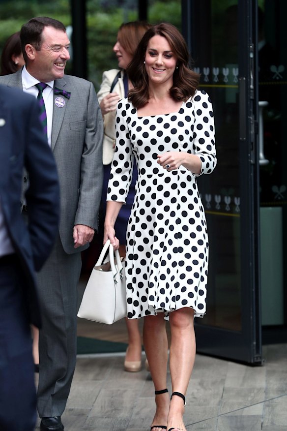 The Duchess, nailing that tricky daytime sport watching in fancy surrounds brief. 