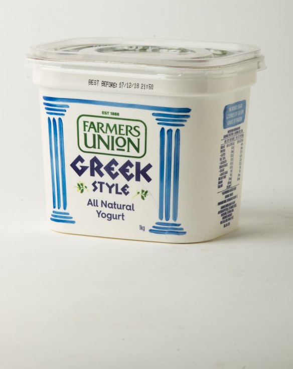 Farmers' Union Greek style yoghurt.