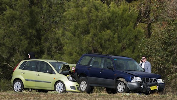 A crash on the Monaro Highway. The ACT government's first citizen jury will look at proposed changes to compulsory third-party insurance.