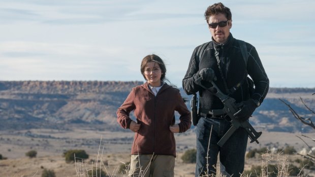 Benicio Del Toro as Alejandro Gillick and Isabela Moner as Isabel Reyes in Sicario: Day Of The Soldado.