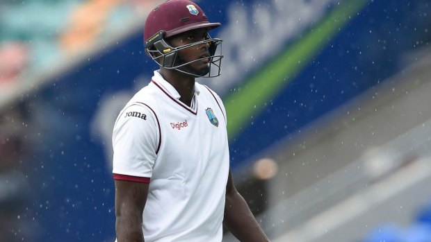 Slow going: Jason Holder was also fined 60 per cent of his match fee.