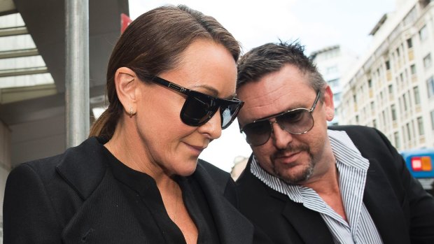 Michelle Bridges leaving Downing Centre Court on October 12.