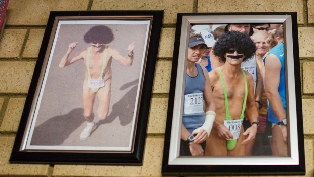 Jim White ran one year dressed as Borat.