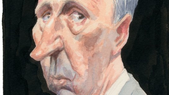 Paul Keating was furious when his speechwriter characterised him as melancholic Hamlet figure. Illustration by John Spooner.