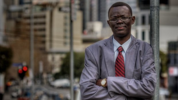 Lawyer Kot Monoah is the new leader of the South Sudanese Community Association of Victoria and wants to ensure young Sudanese stay in education. 