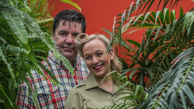 Michael Moore (Emile) and Ellen Scott (Nellie) in Queanbeyan Players' South Pacific.