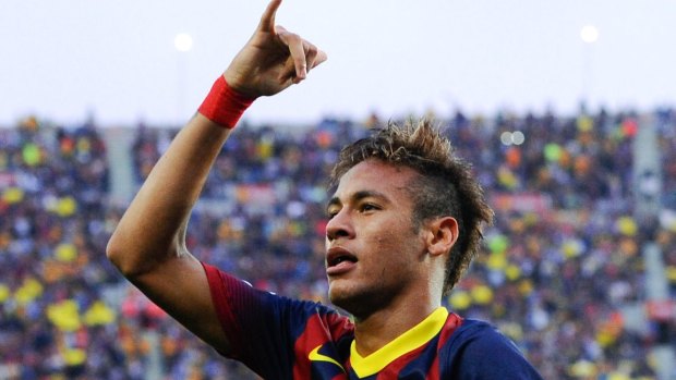 Neymar, part of Barcelona's Treble clinching 2014/15 side.