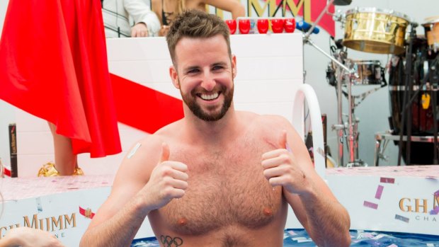 Wet work: James Magnussen is quietly working his way back to the top.