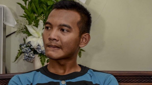 Aldi Tardiansyah freed himself from the grasp of a suicide bomber.