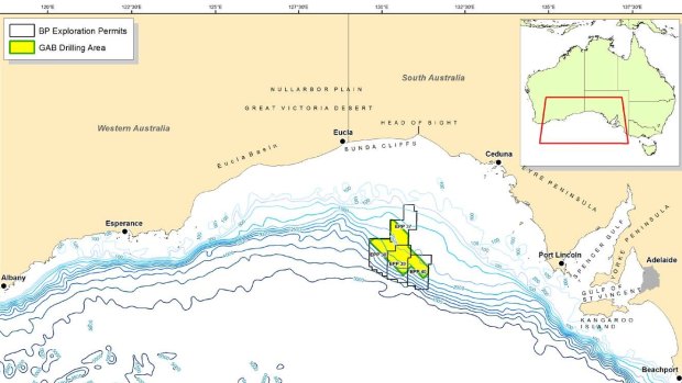 Where BP plans to drill in the Great Australian Bight
