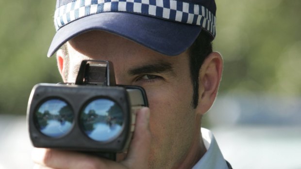First the man was caught speeding, but police soon found he was wanted for more than traffic offences.
