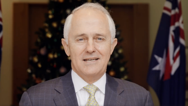 Malcolm Turnbull delivers his Christmas message.