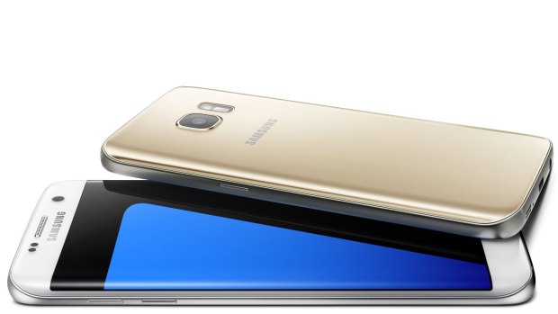 The Samsung Galaxy S7 Edge.