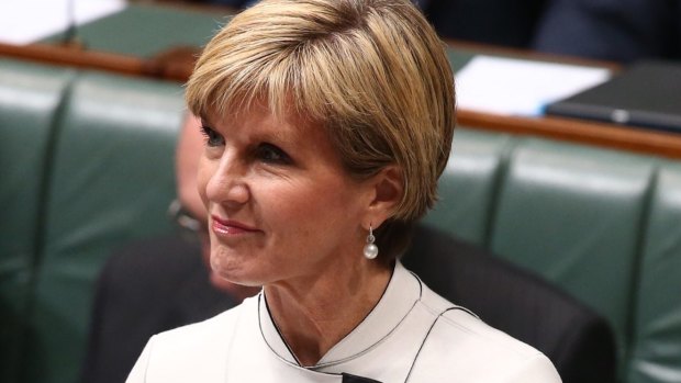 Foreign Affairs minister Julie Bishop: aware of reports.