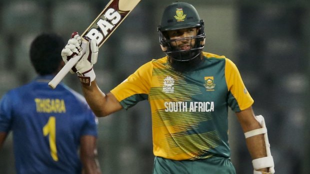 Hollow victory: South Africa's Hashim Amla acknowledges the crowd.