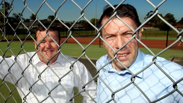 Mayor George Brticevic, right, wants an A-League team to represent his constituency.