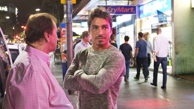 Notorious: John Ibrahim (facing) with fellow nightclub owner Frank Amarti.