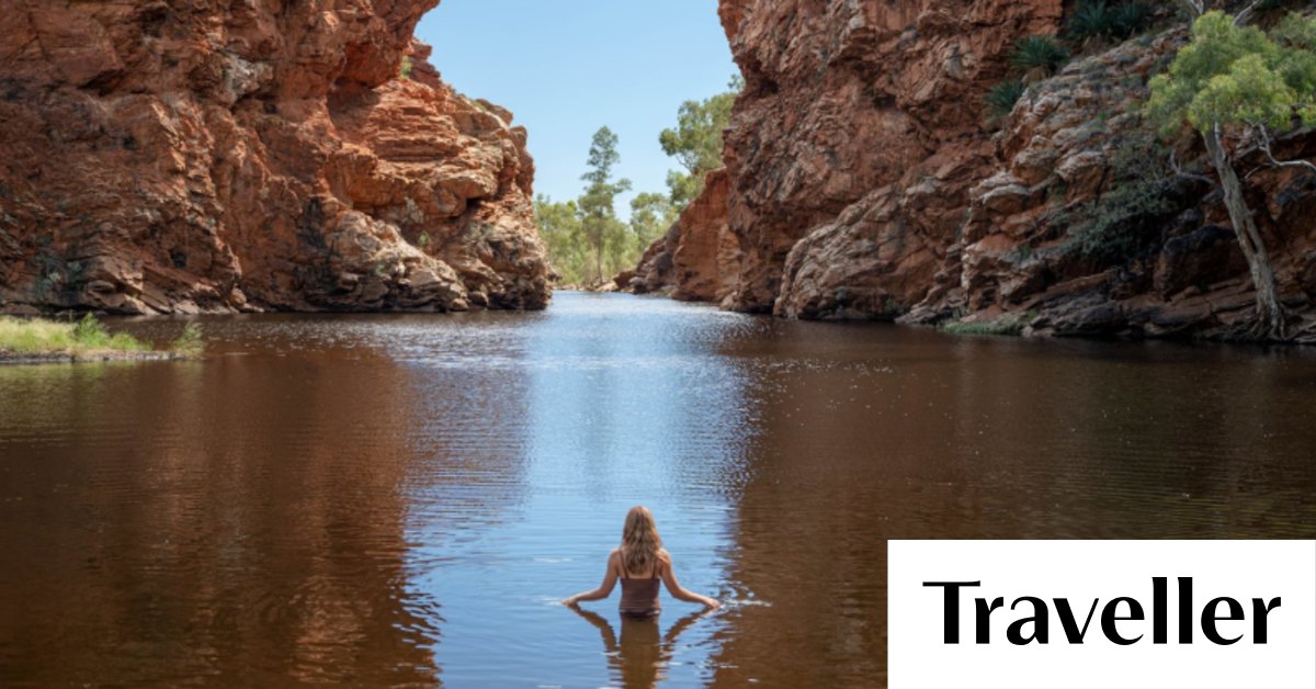 Alice Springs places to swim Waterholes fill after heavy rains