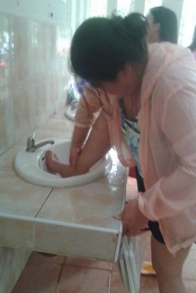A woman was fined for washing her feet in a public sink in a national park in Thailand.