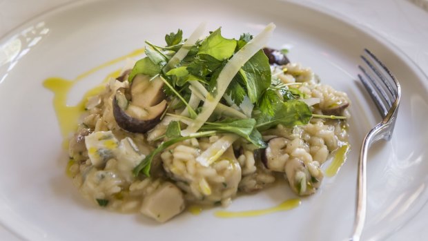 Otahuna mushroom risotto.