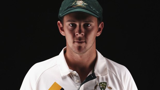 Inspiration: Josh Hazlewood's junior coach says the young tearaway's action was based on Glenn McGrath.