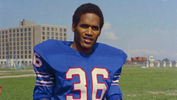 Sporting days: OJ Simpson played in the National Football League for over a decade.