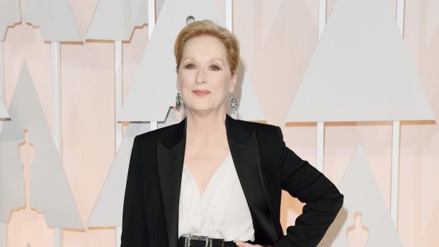 Meryl Streep attends the 87th Annual Academy Awards.